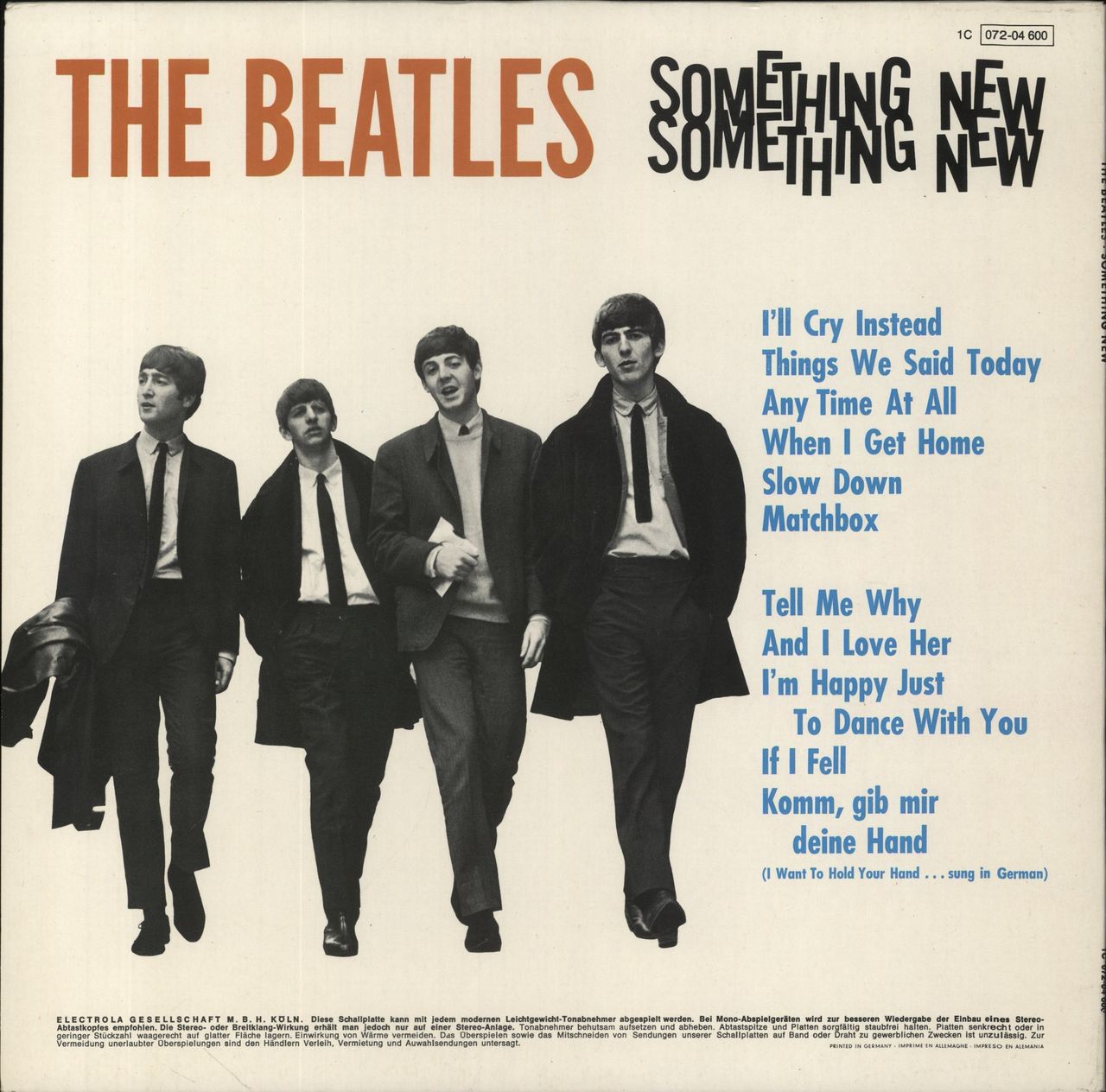The Beatles Something New German Vinyl LP