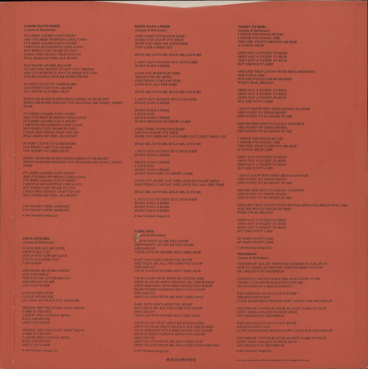 The Beatles The Beatles / 1962-1966 - Red - Wide Obi + Booklet Japanese 2-LP vinyl set