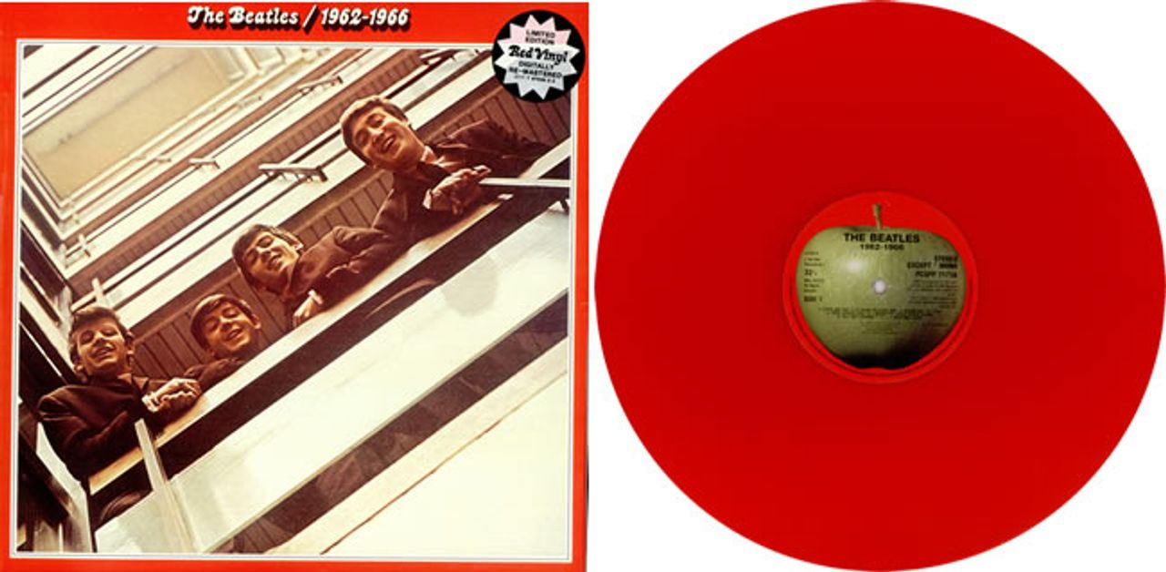 The Beatles The Beatles / 1962-1970 - Red & Blue Vinyl - EX UK 4-LP vinyl set