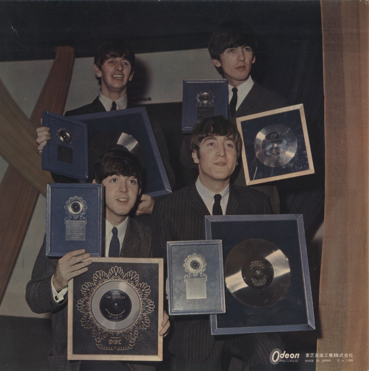 The Beatles With The Beatles - 1st Odeon - Red Vinyl + Obi Japanese Vinyl LP