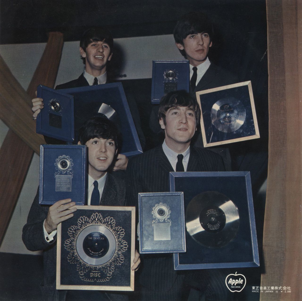 The Beatles With The Beatles - 2nd Apple - Red Vinyl + Orange Obi Japanese Vinyl LP