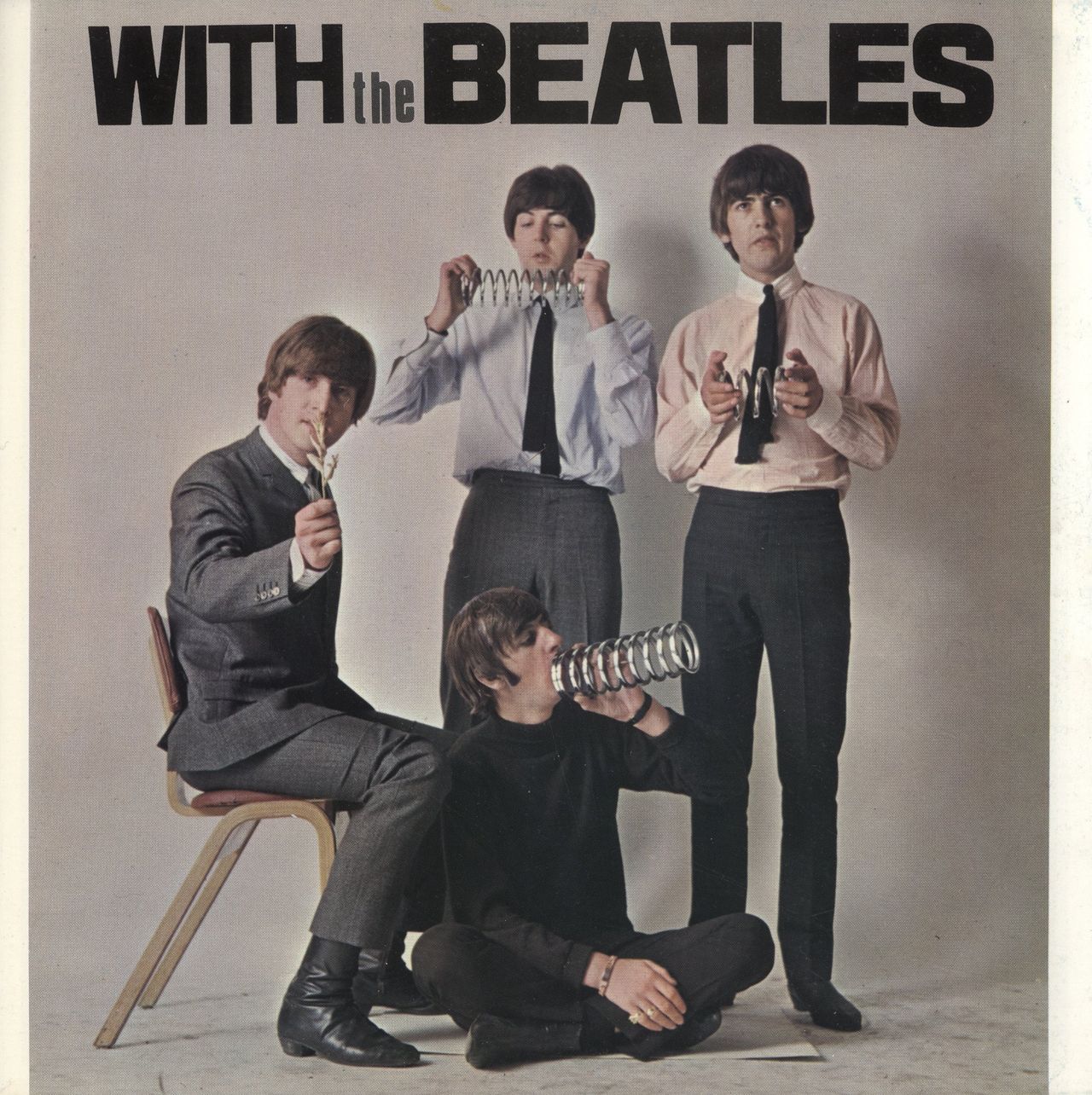The Beatles With The Beatles - 2nd Apple - Red Vinyl + Orange Obi Japanese Vinyl LP