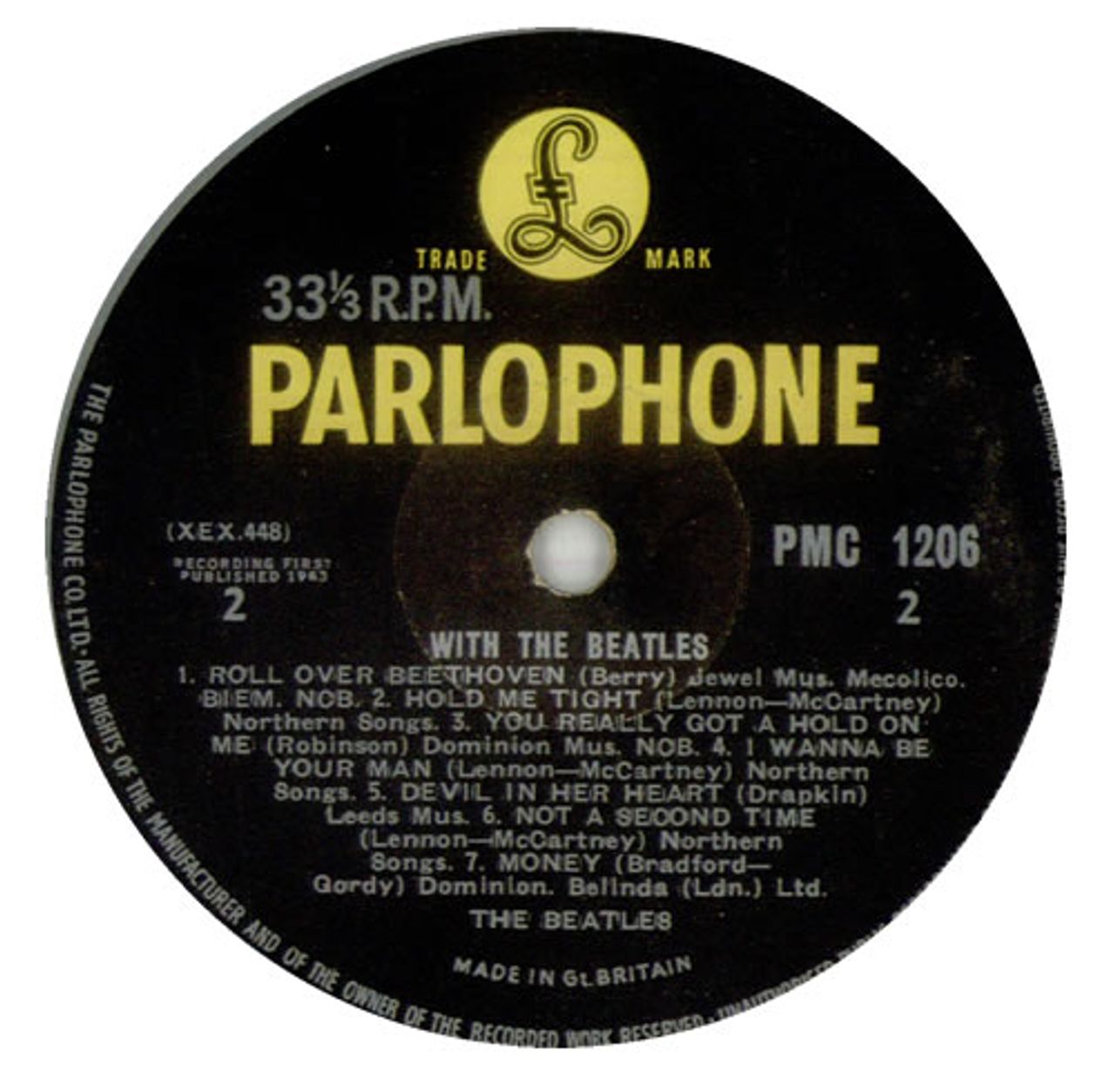 The Beatles With The Beatles - 2nd - Gotta - WOC UK Vinyl LP