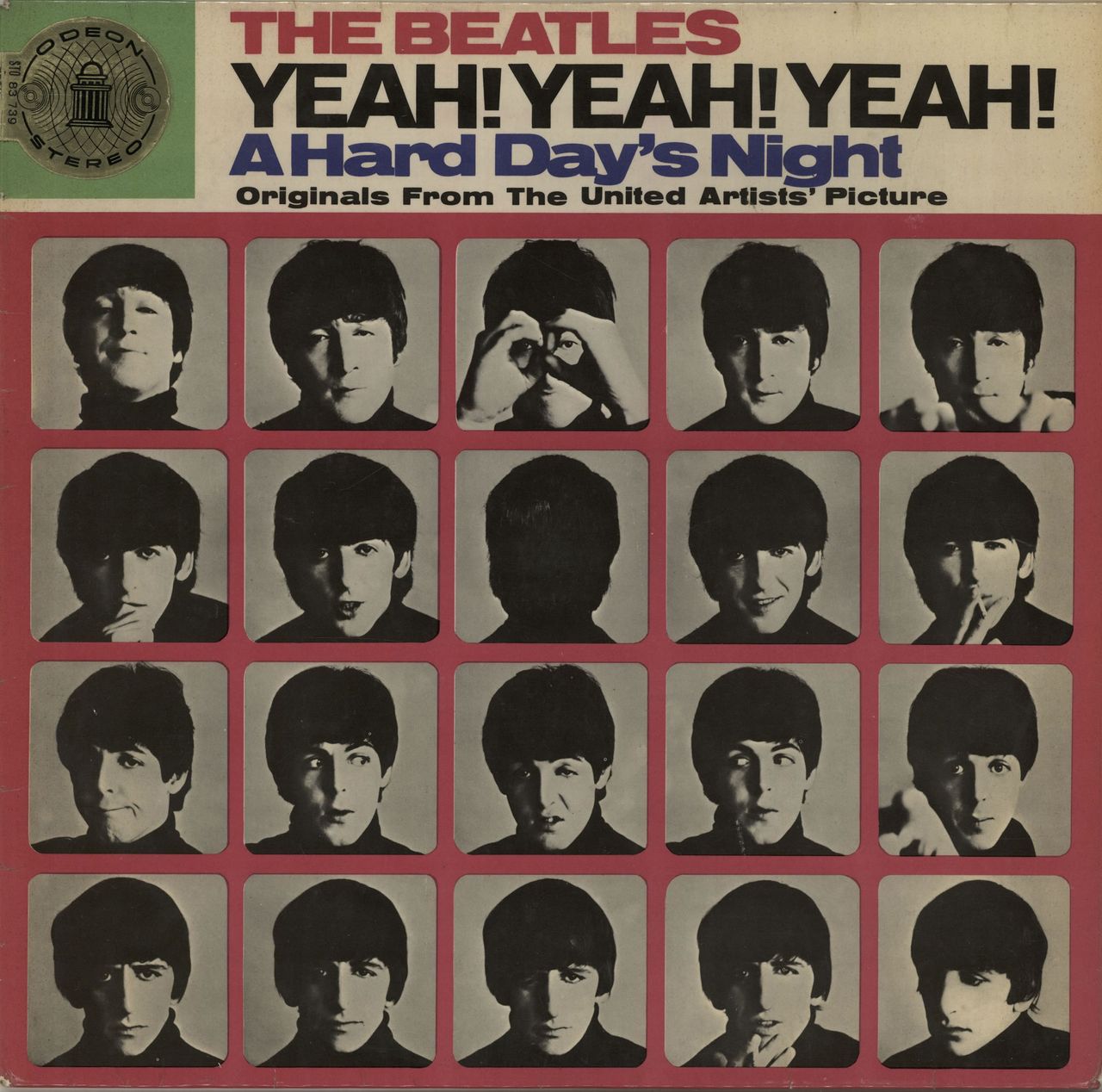 The Beatles Yeah! Yeah! Yeah! - Red, White & Gold Label - EX German Vinyl LP