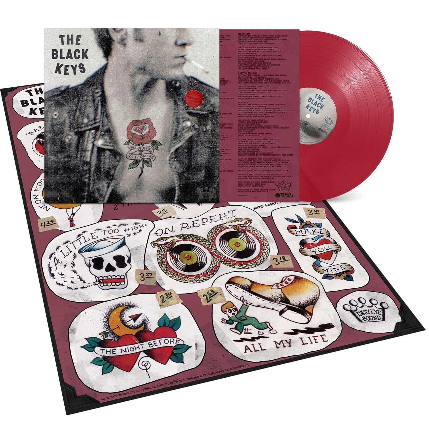 The Black Keys  - No Rain, No Flowers - Red Vinyl LP Record