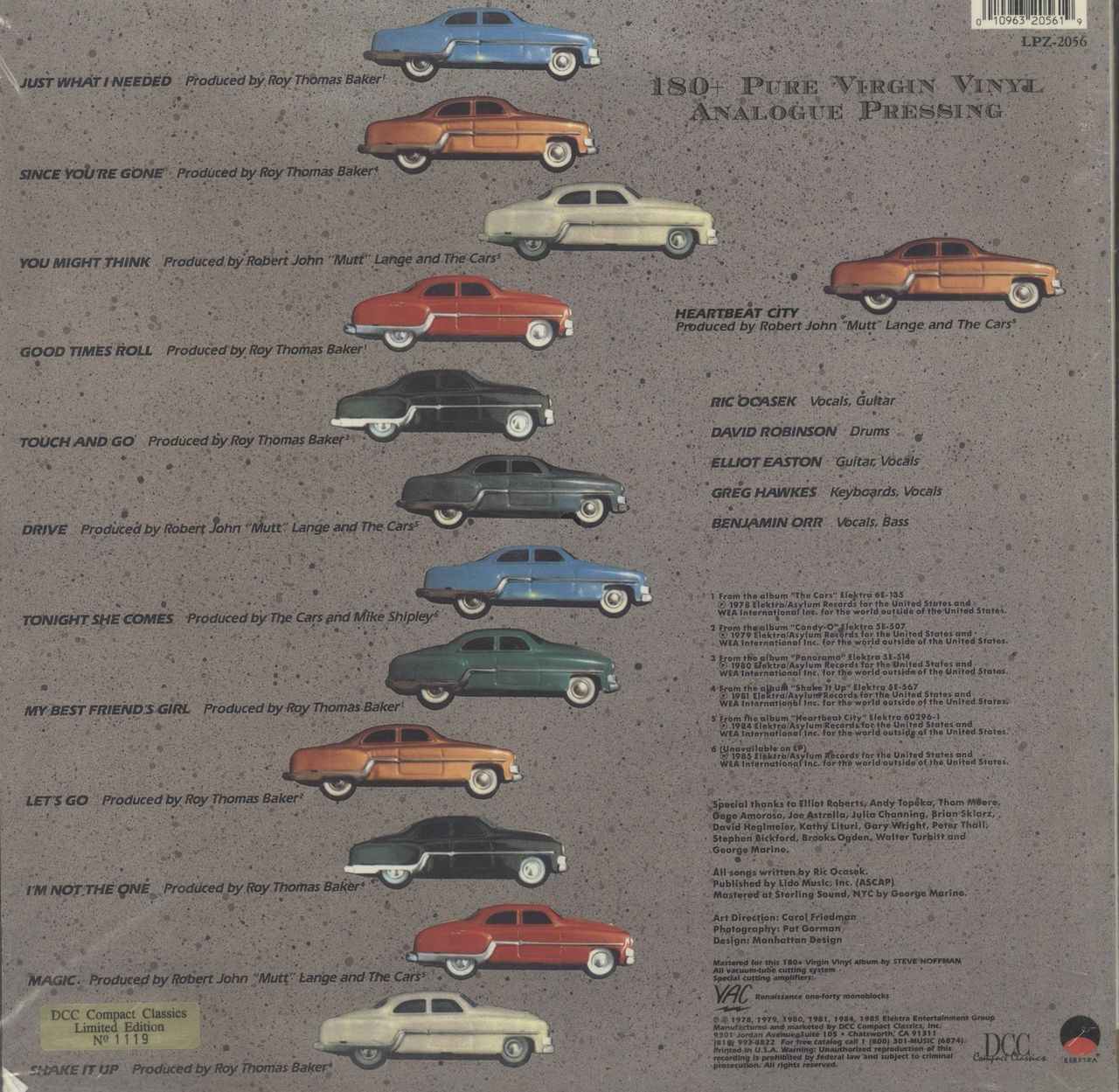 The Cars Greatest Hits - DCC 180gm US Vinyl LP