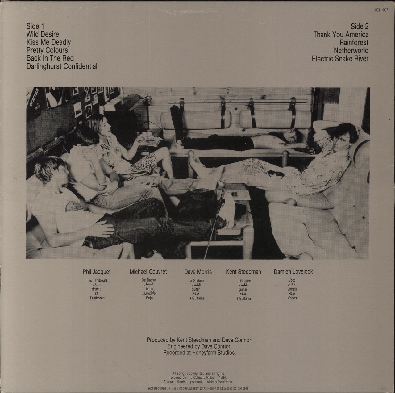 The Celibate Rifles The Celibate Rifles [aka 5 Languages] Australian Vinyl LP