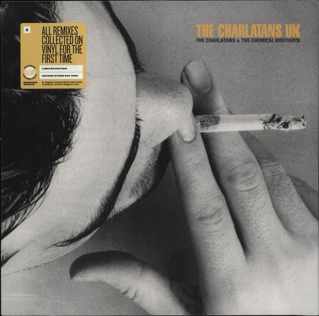 The Charlatans (UK) The Charlatans v. The Chemical Brothers - Yellow Vinyl - Sealed UK Vinyl LP
