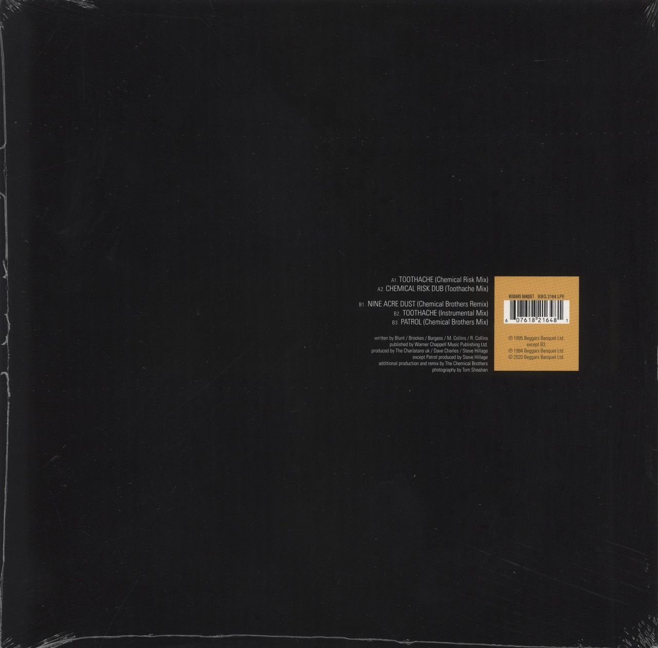 The Charlatans (UK) The Charlatans v. The Chemical Brothers - Yellow Vinyl - Sealed UK Vinyl LP