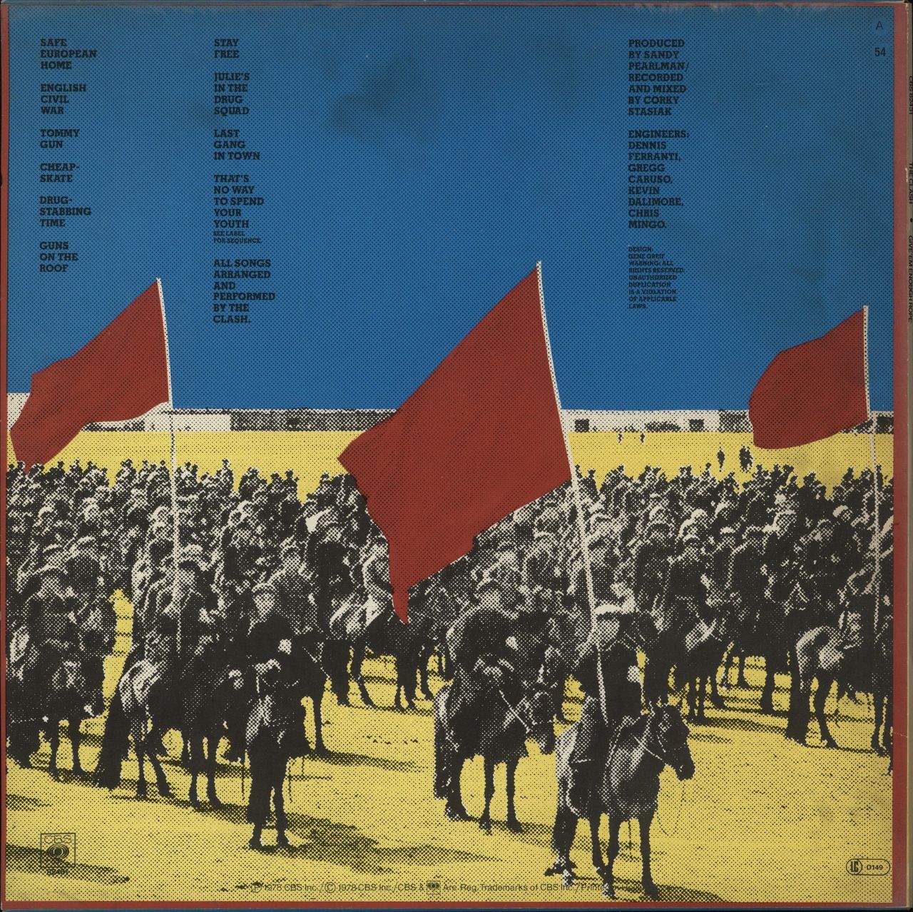 The Clash Give 'Em Enough Rope Dutch Vinyl LP