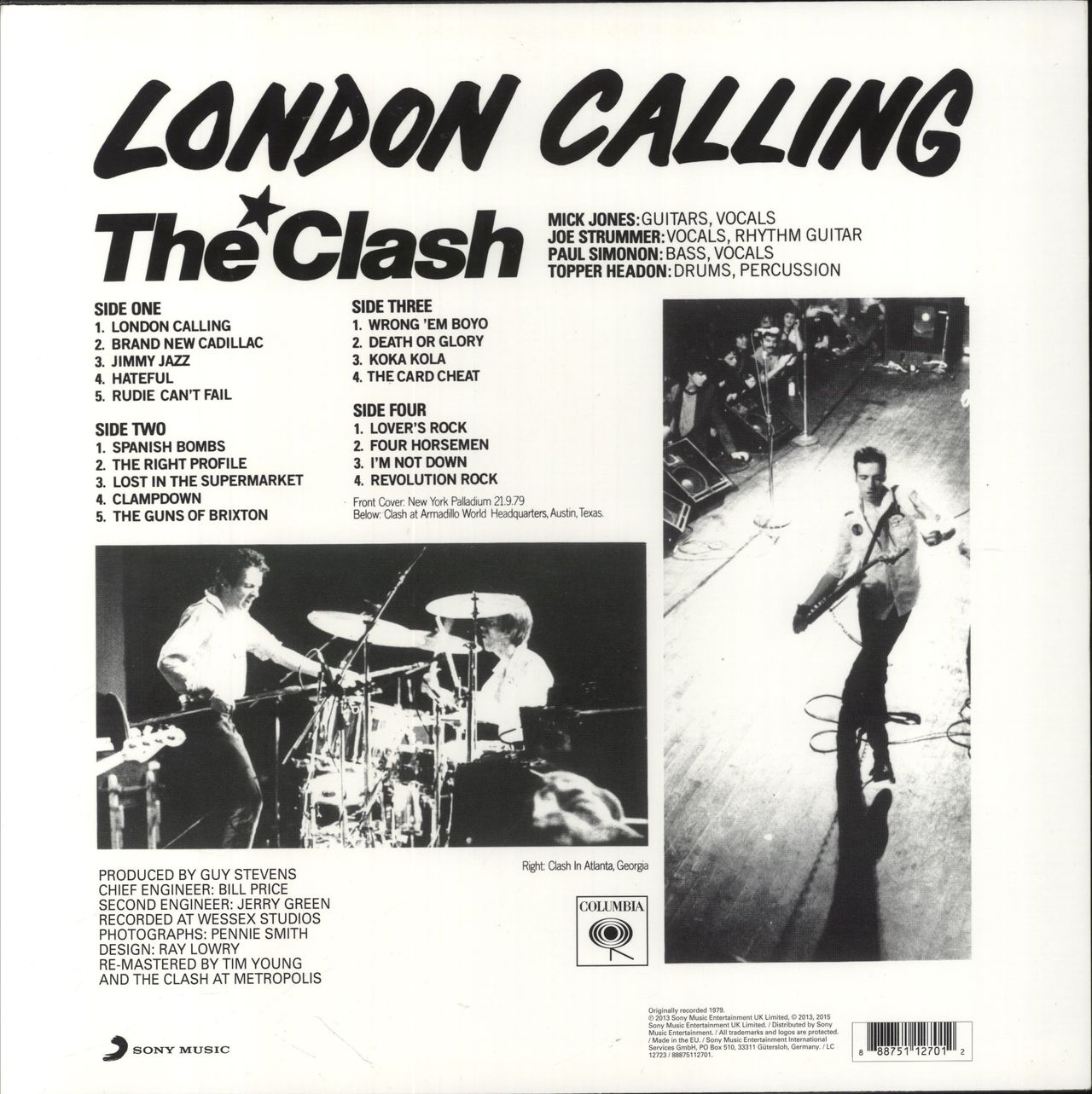 The Clash London Calling - 180gm - EX UK 2-LP vinyl set