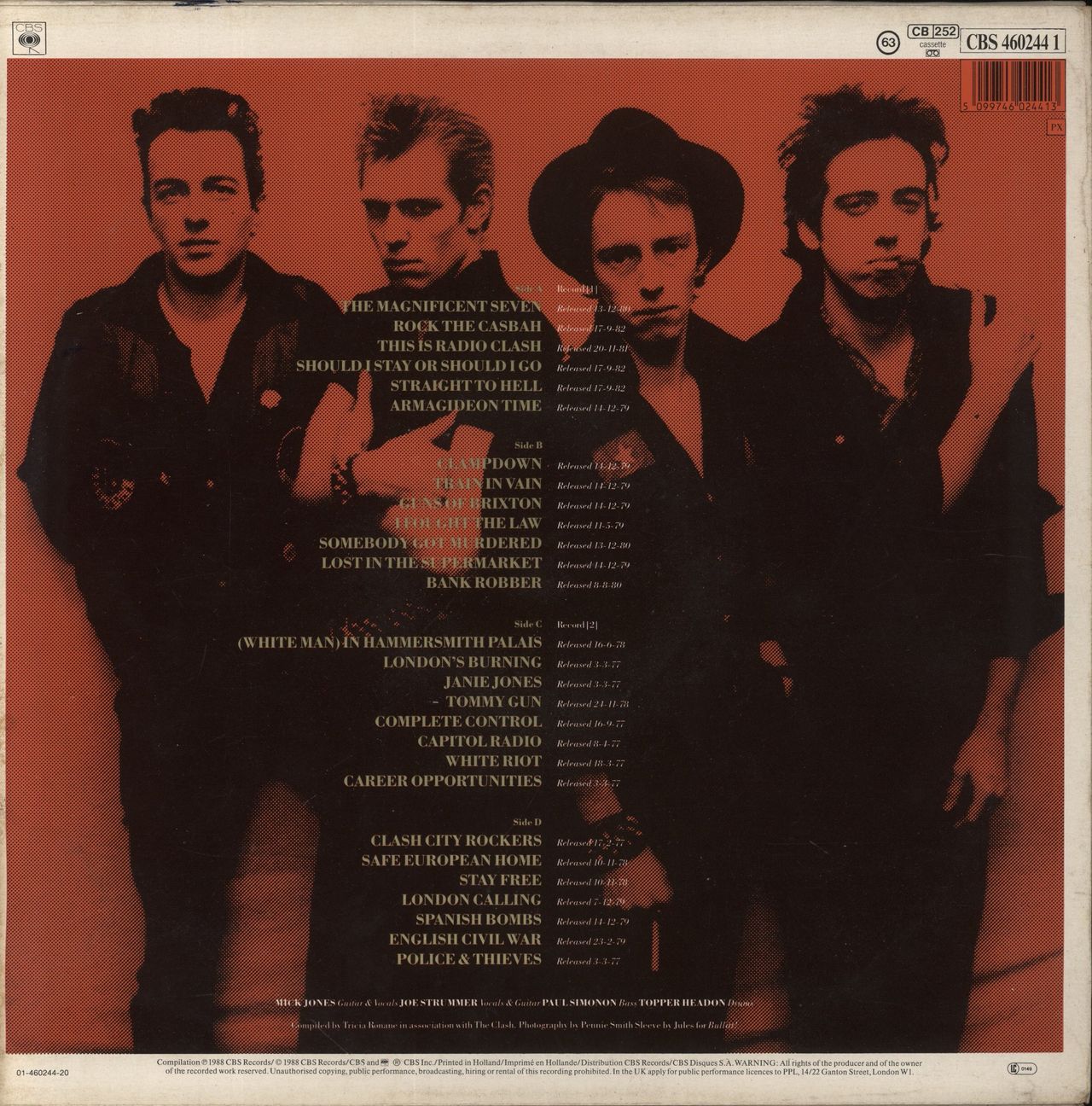 The Clash The Story Of The Clash Volume 1 - VG Dutch 2-LP vinyl set