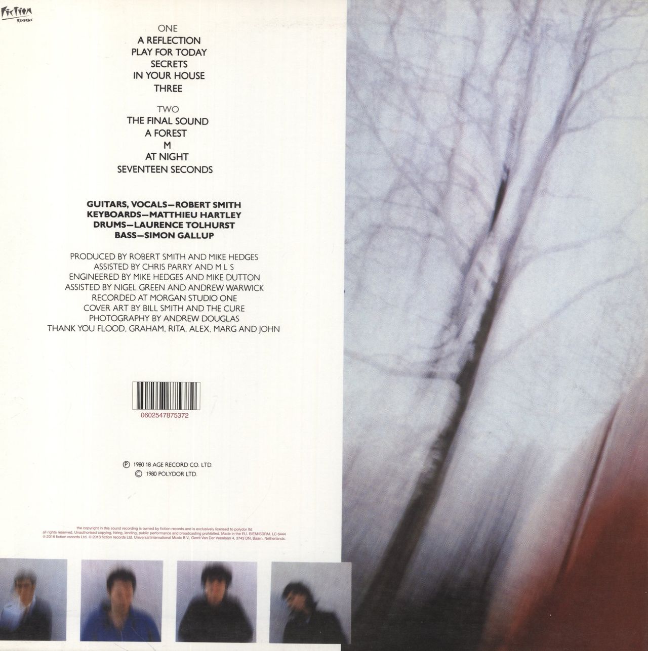 The Cure Seventeen Seconds: Remastered - 180 Gram Vinyl - EX UK Vinyl LP