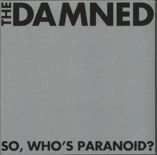 The Damned So, Who's Paranoid?  - 180Gram Clear Vinyl UK 2-LP vinyl set