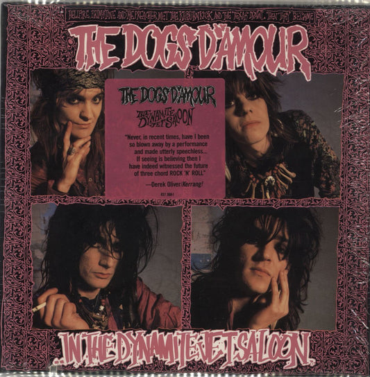 The Dogs D'Amour In The Dynamite Jet Saloon - stickered shrink US Vinyl LP