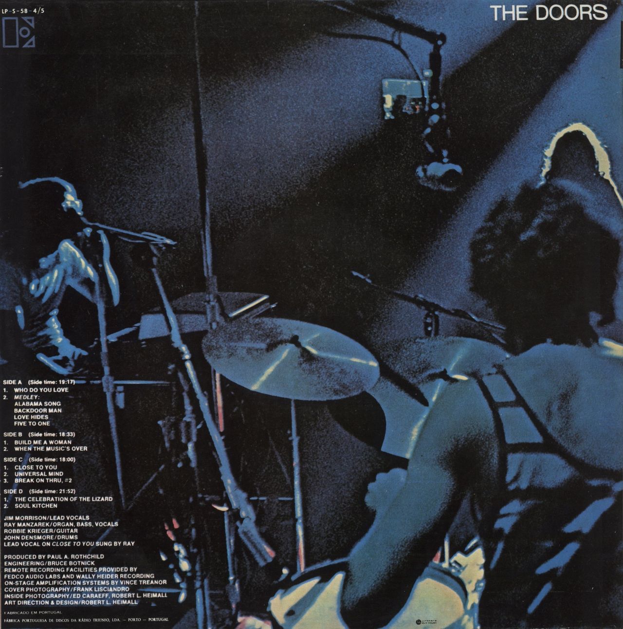 The Doors Absolutely Live Portugese 2-LP vinyl set