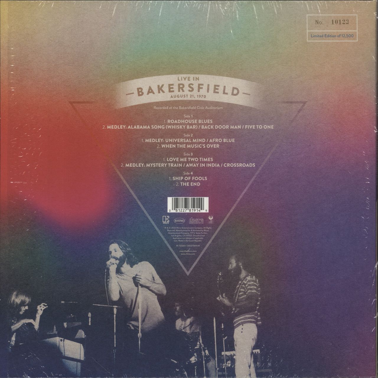 The Doors Live In Bakersfield, August 21, 1970 - RSD 2023 - Orange Vinyl UK 2-LP vinyl set