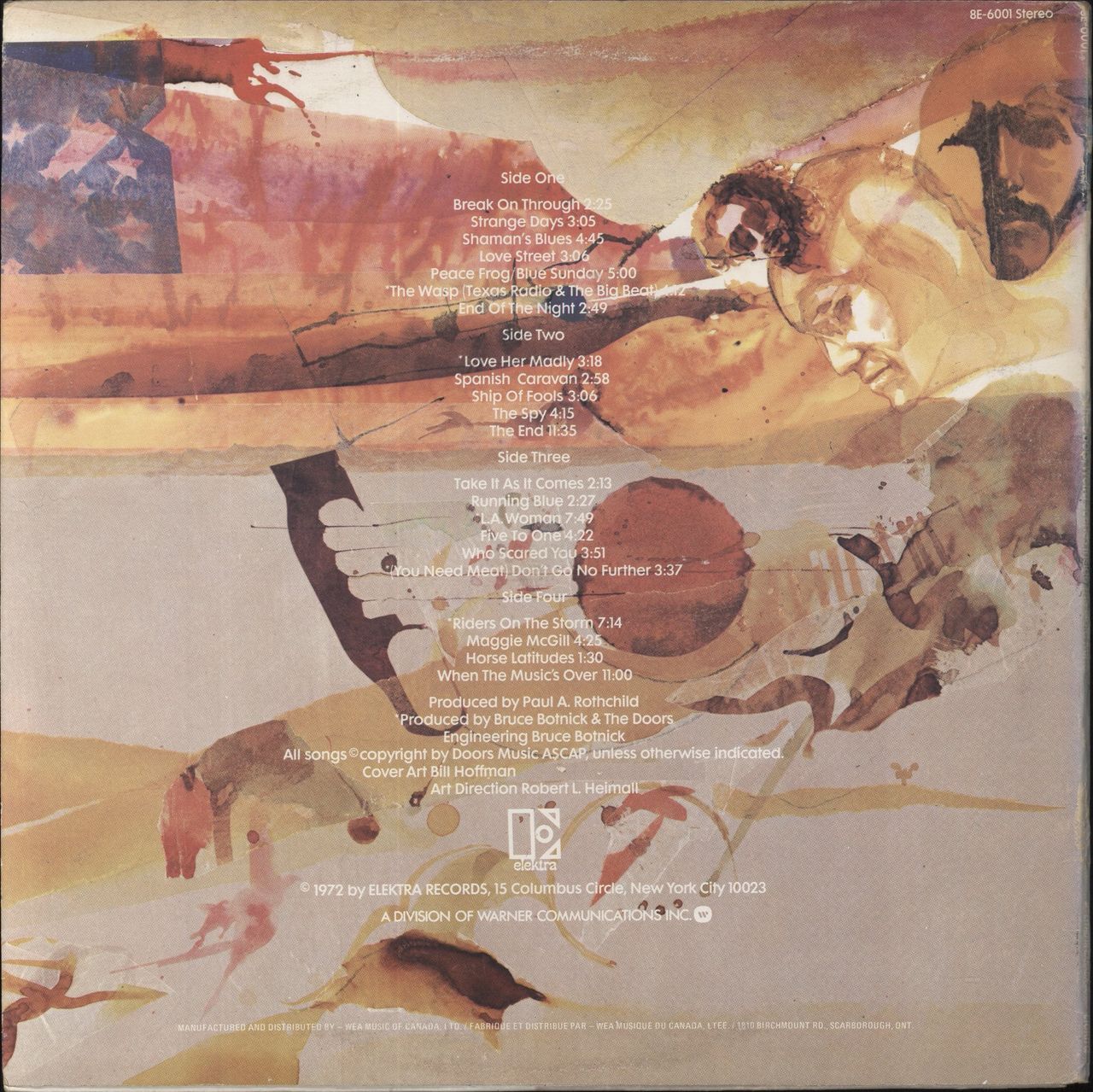 The Doors Weird Scenes Inside The Gold Mine Canadian 2-LP vinyl set
