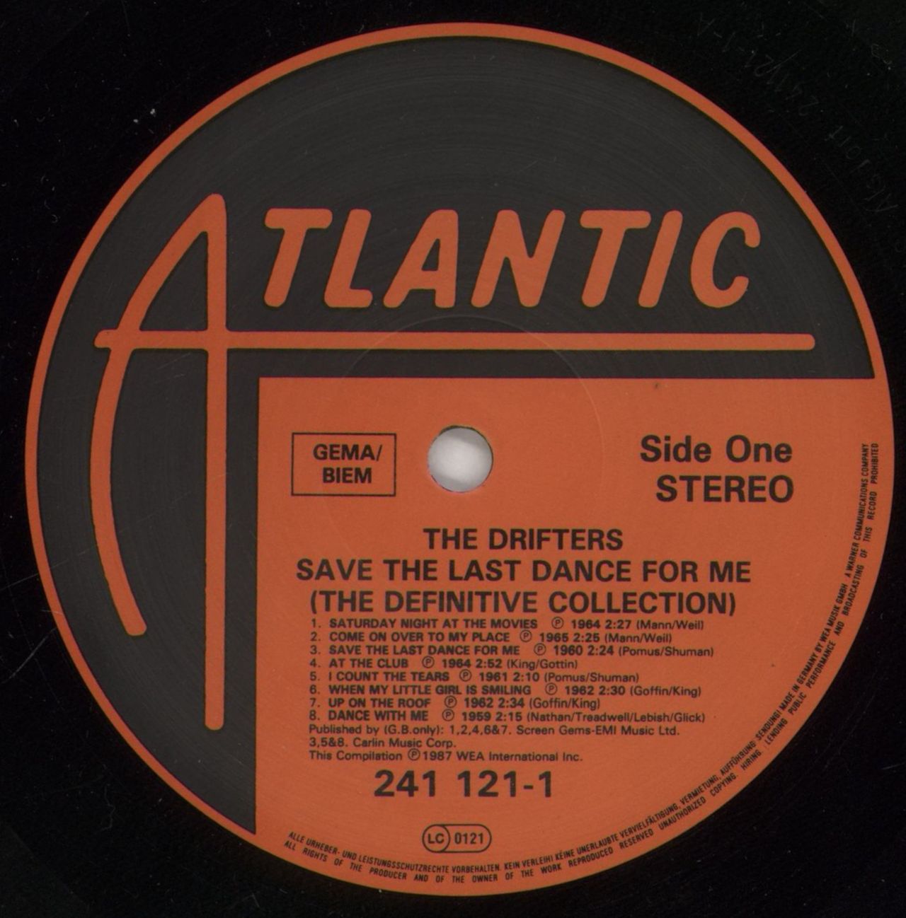 The Drifters Save The Last Dance For Me German Vinyl LP