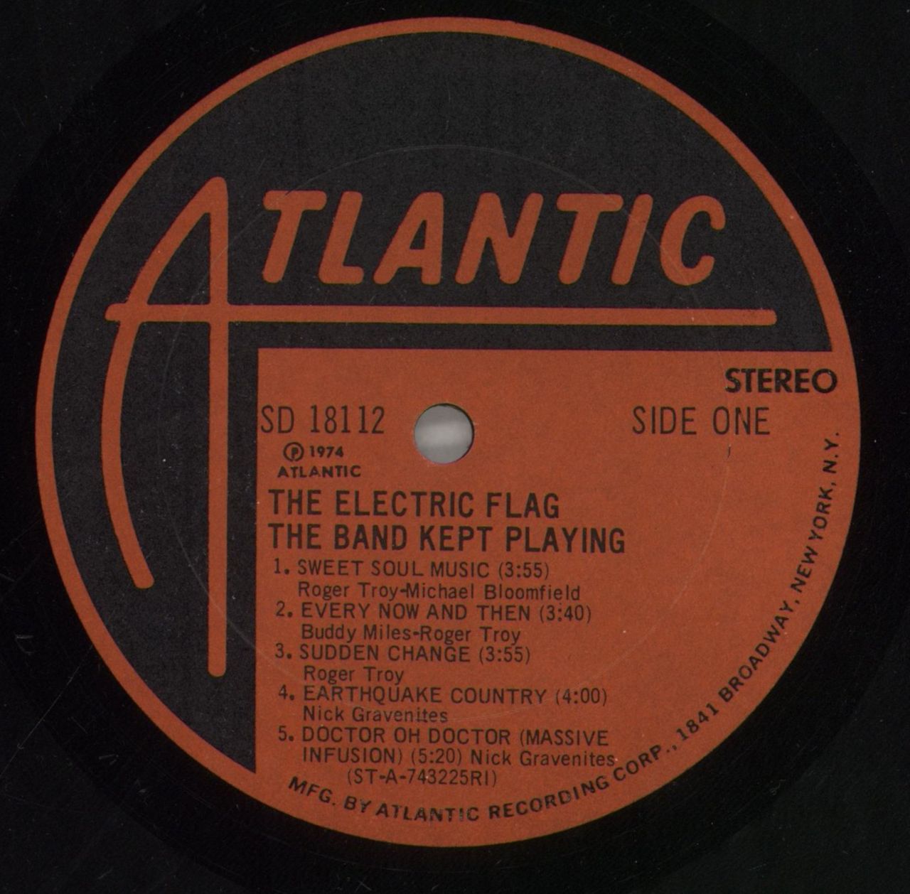 The Electric Flag The Band Kept Playing US Vinyl LP