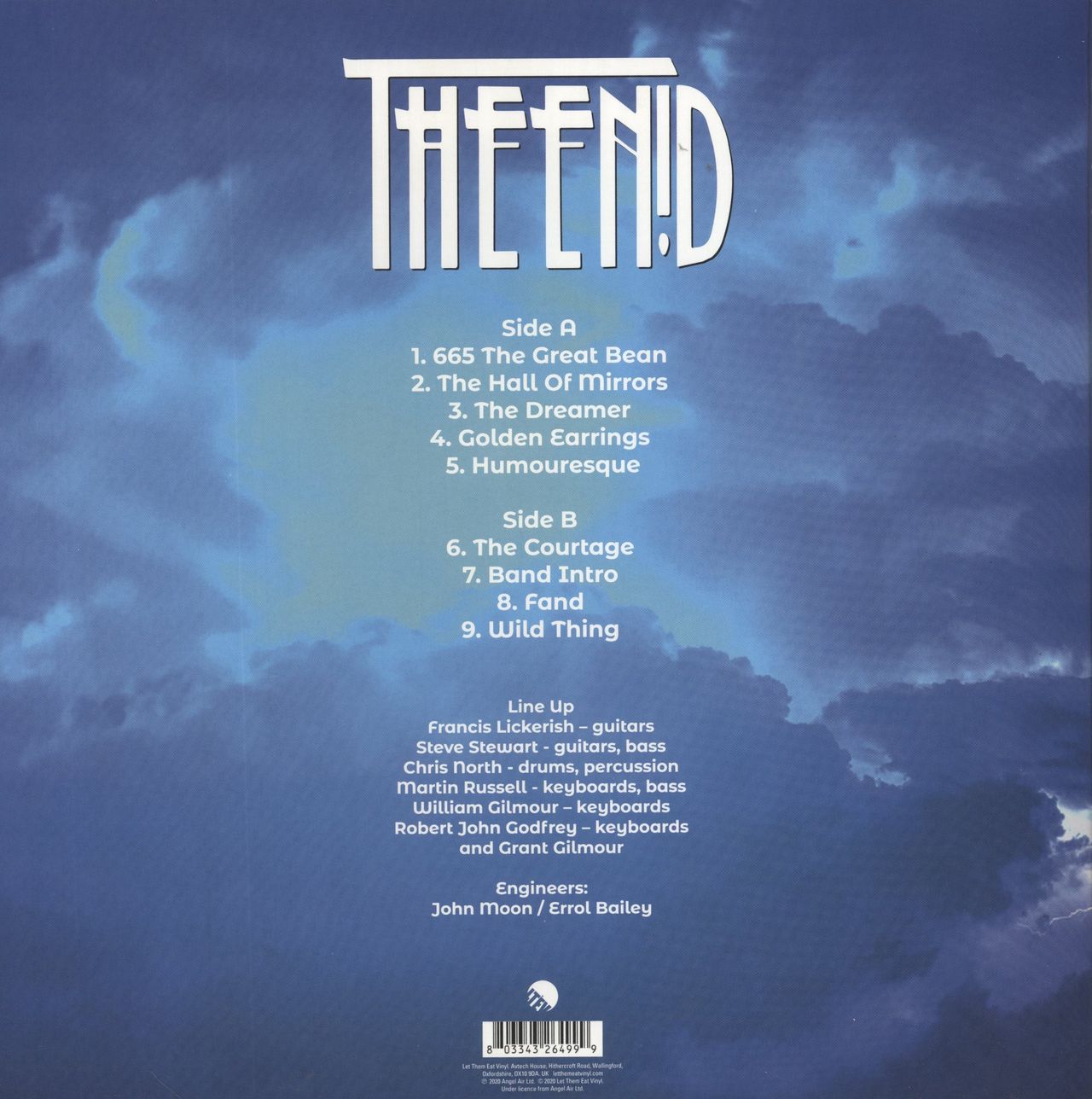 The Enid Live at Loughborough Hall, 1980 UK Vinyl LP