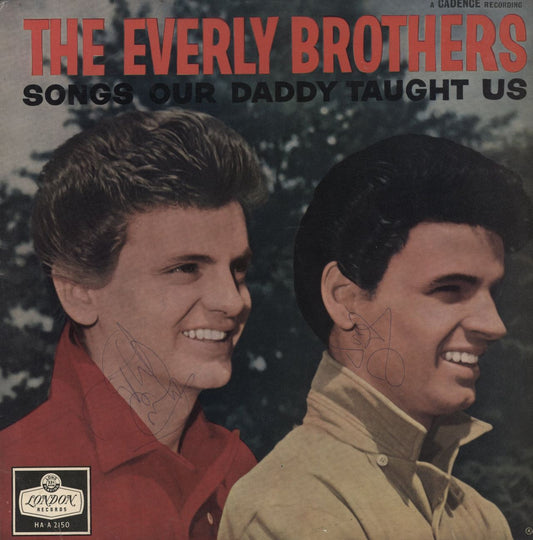 The Everly Brothers Songs Our Daddy Taught Us - 2nd - Autographed UK Vinyl LP