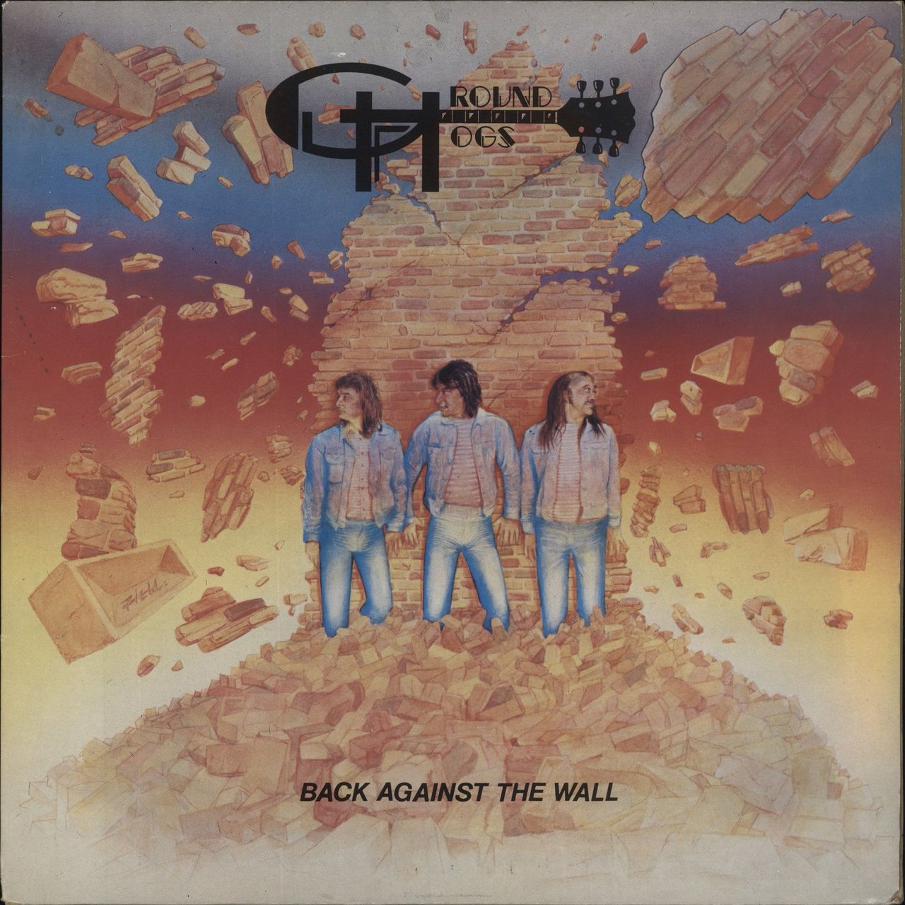 The Groundhogs Back Against The Wall +  Autographed Poster UK Vinyl LP