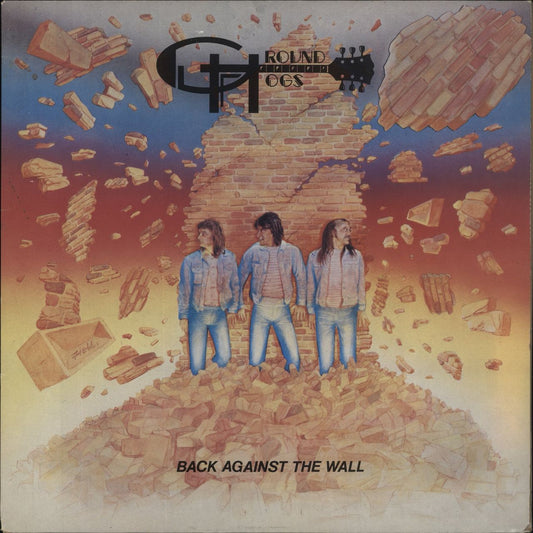 The Groundhogs Back Against The Wall +  Autographed Poster UK Vinyl LP