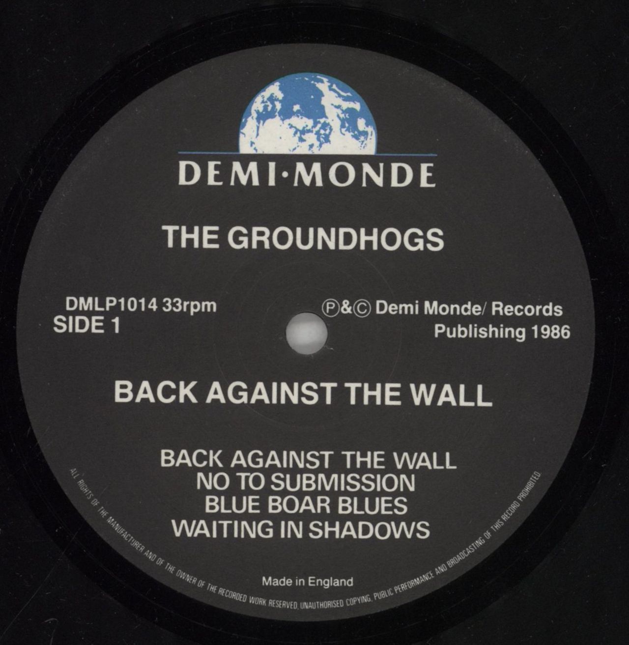 The Groundhogs Back Against The Wall +  Autographed Poster UK Vinyl LP