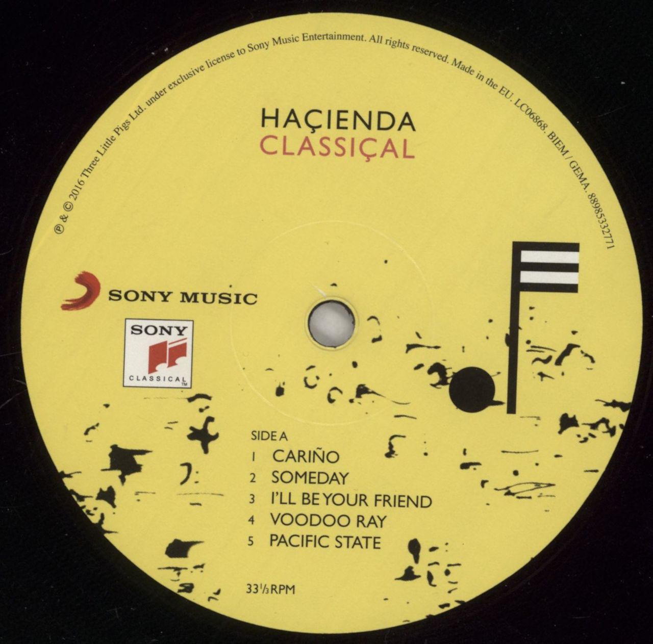 The Hacienda Club Hacienda Classical UK 2-LP vinyl set