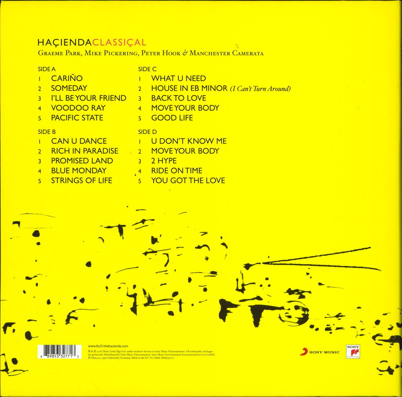 The Hacienda Club Hacienda Classical UK 2-LP vinyl set