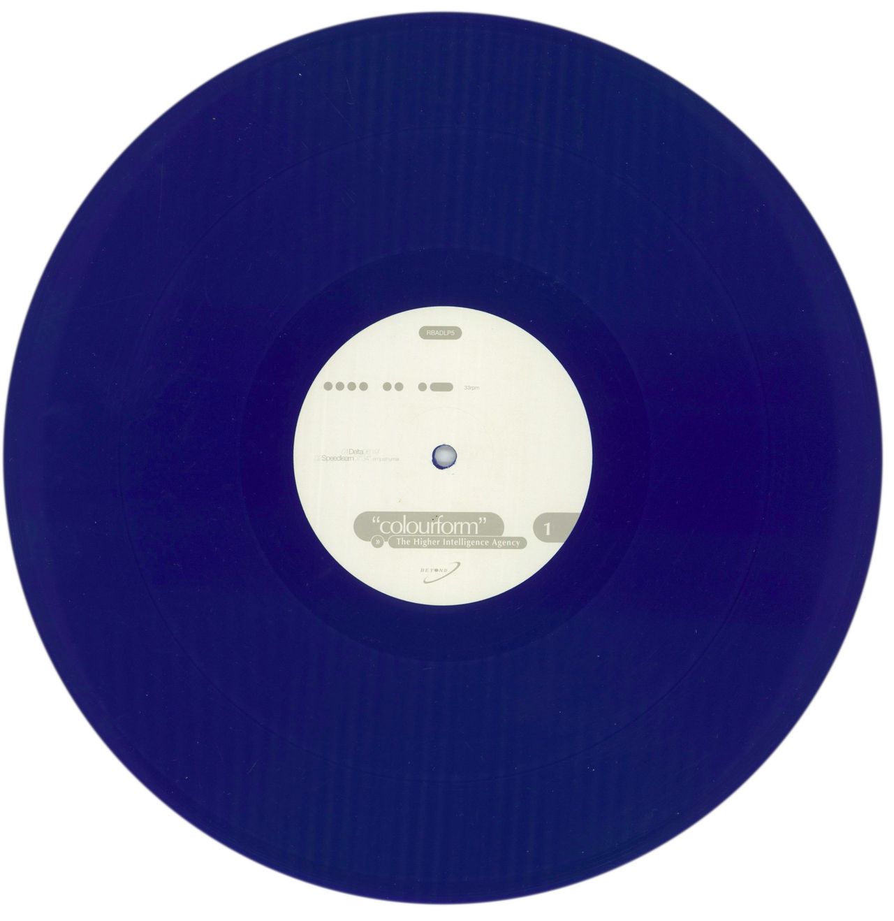 The Higher Intelligence Agency Colourform - Blue Vinyl UK 2-LP vinyl set