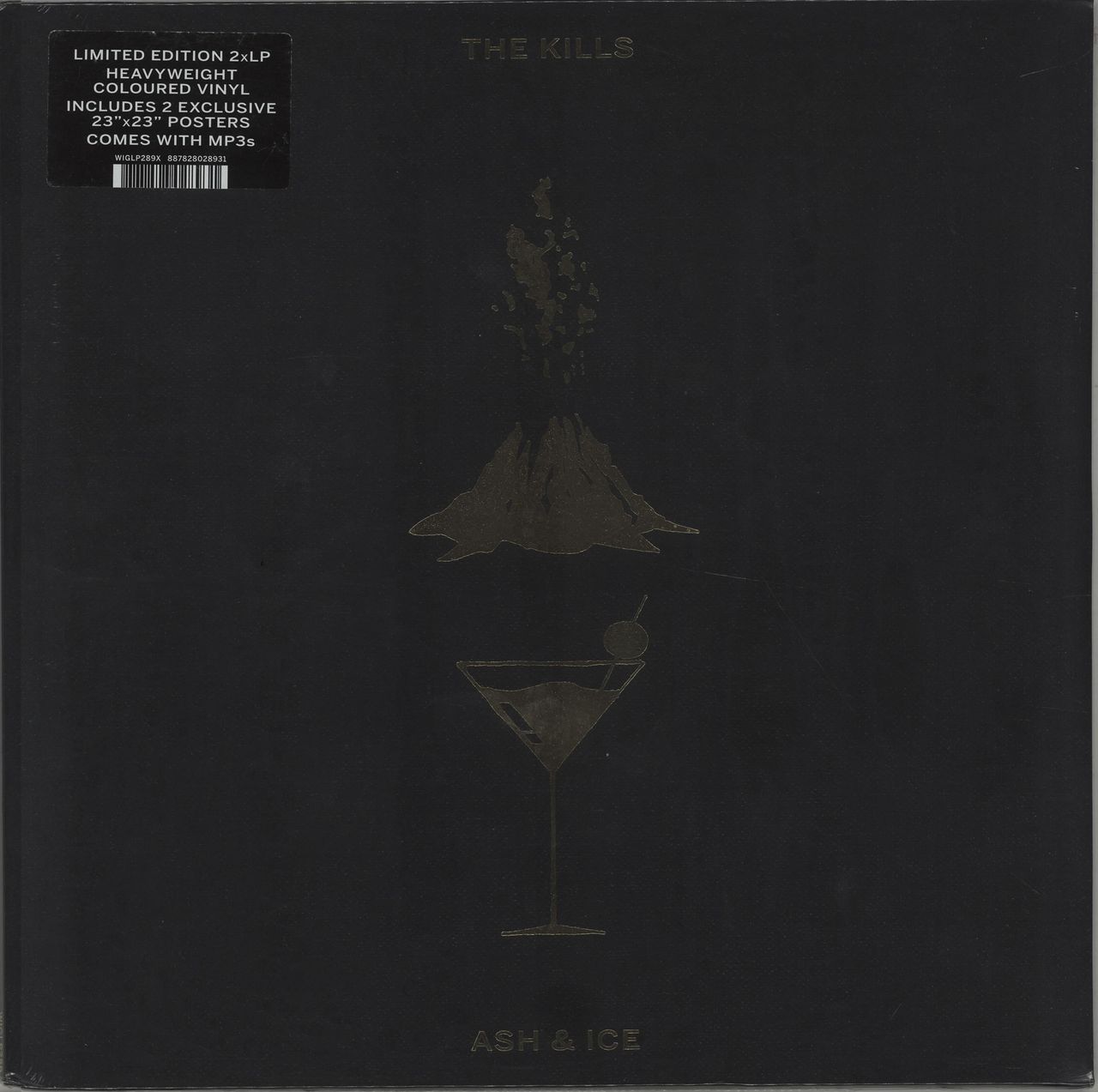 The Kills Ash & Ice - Pink & Blue Swirl Vinyl - Sealed UK 2-LP vinyl set
