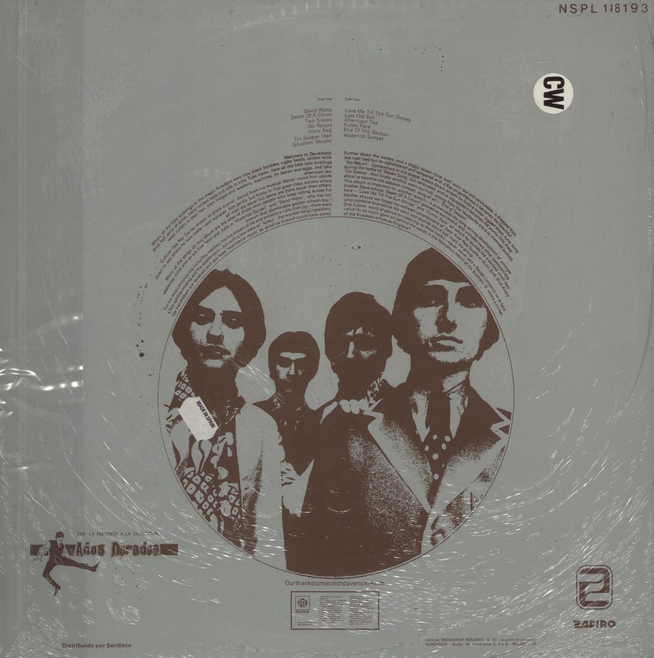 The Kinks Something Else By The Kinks Spanish Vinyl LP