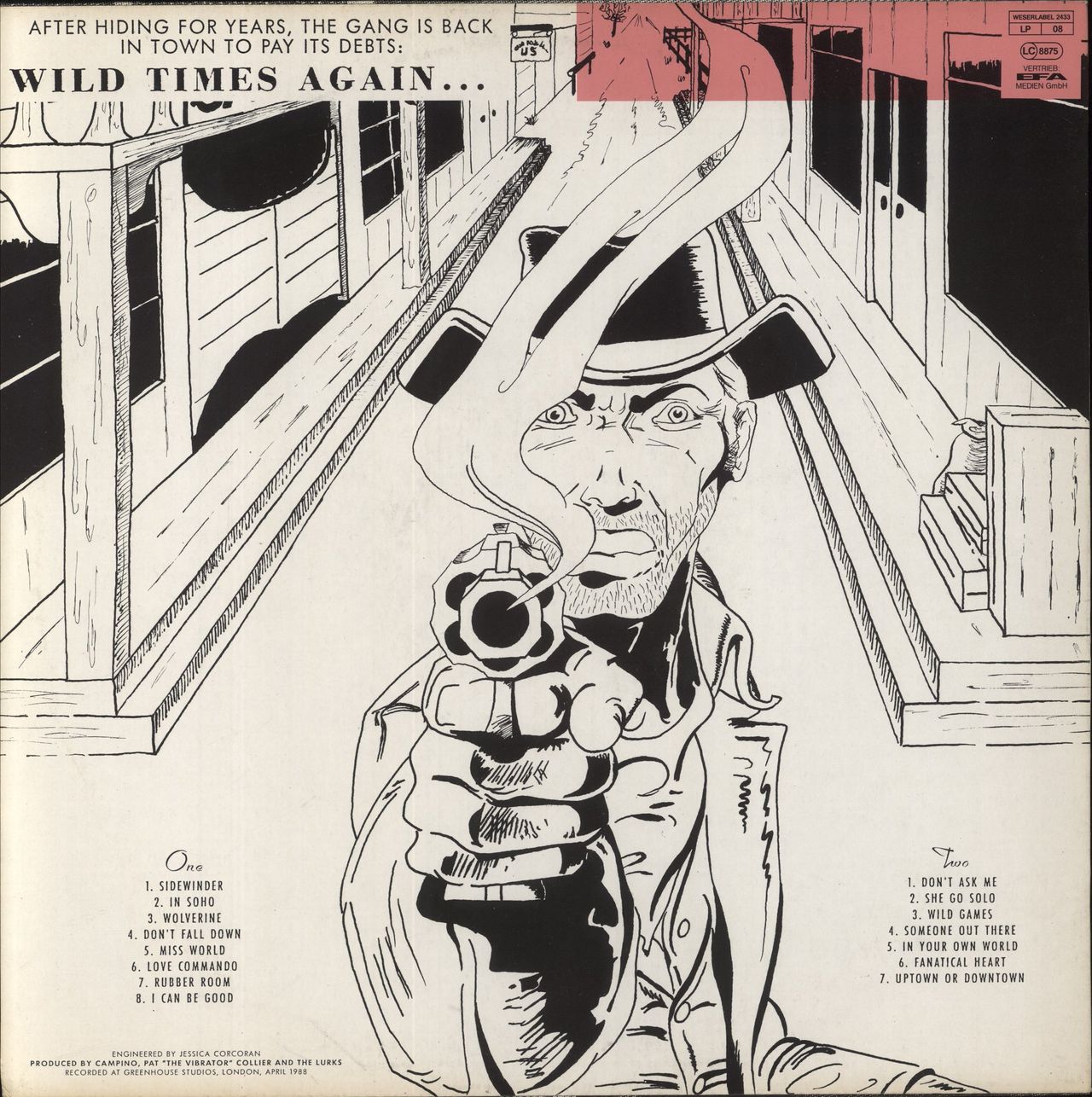 The Lurkers Wild Times Again German Vinyl LP