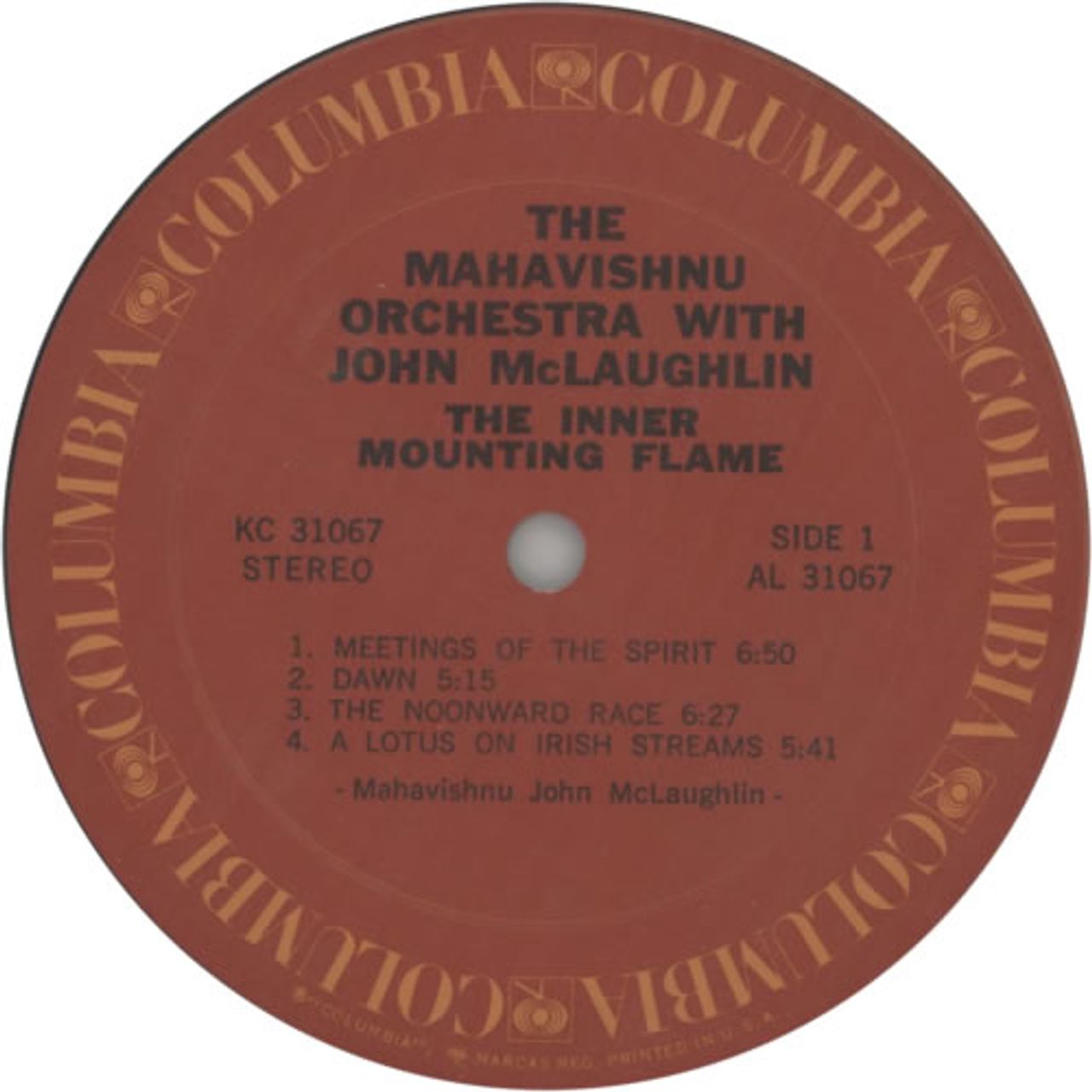 The Mahavishnu Orchestra The Inner Mounting Flame US Vinyl LP