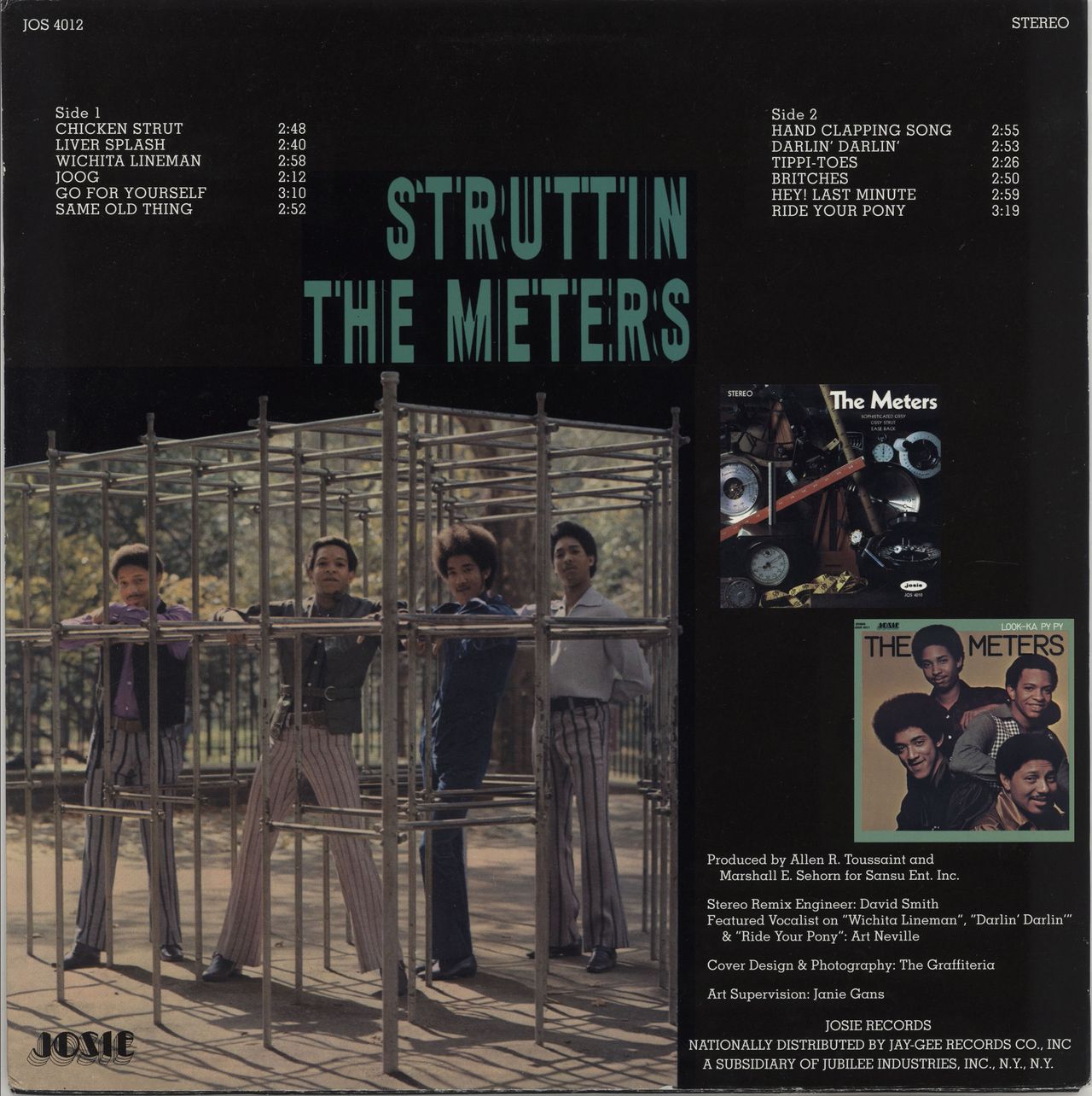 The Meters Struttin' - 1st - VG US Vinyl LP
