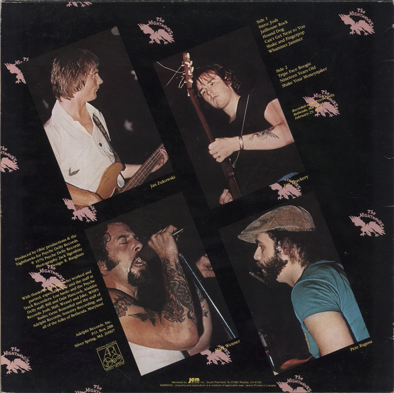 The Nighthawks Nighthawks Live US Vinyl LP