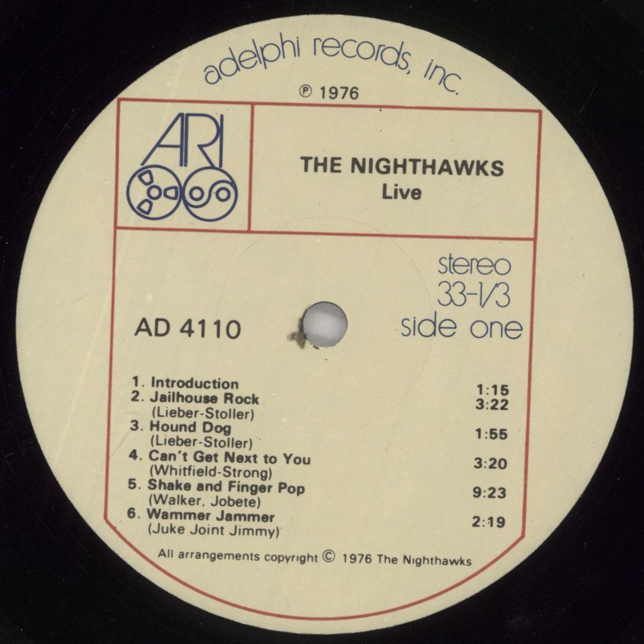 The Nighthawks Nighthawks Live US Vinyl LP