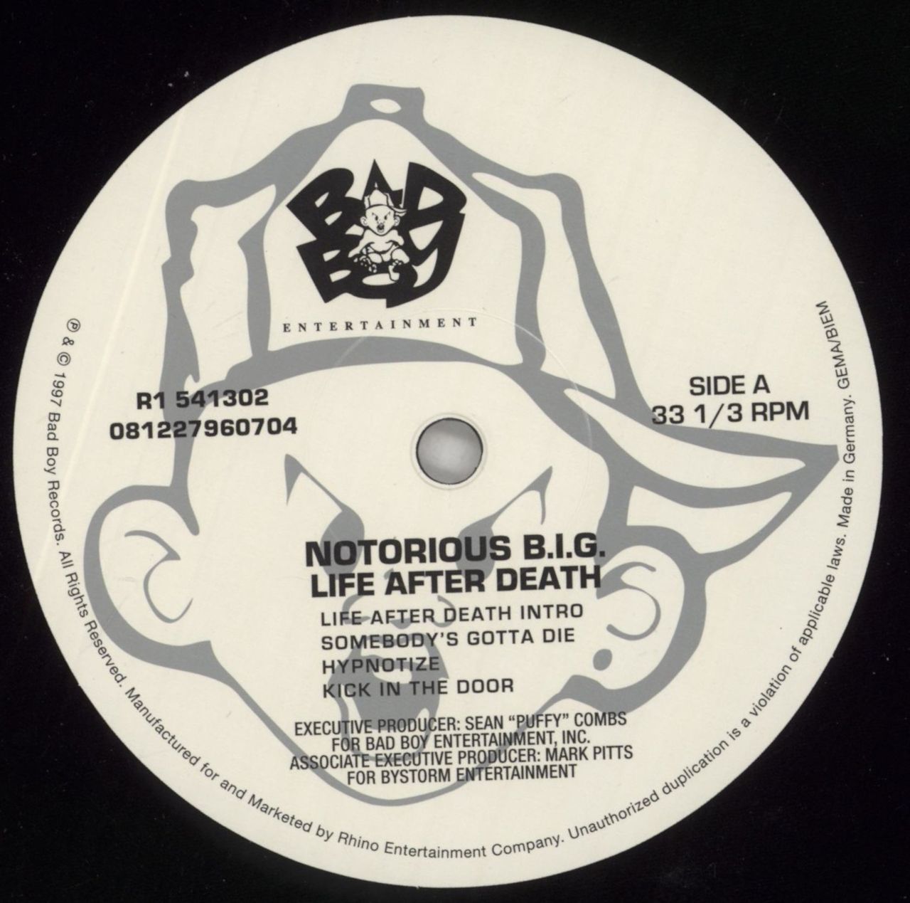 The Notorious B.I.G. Life After Death UK 3-LP vinyl set