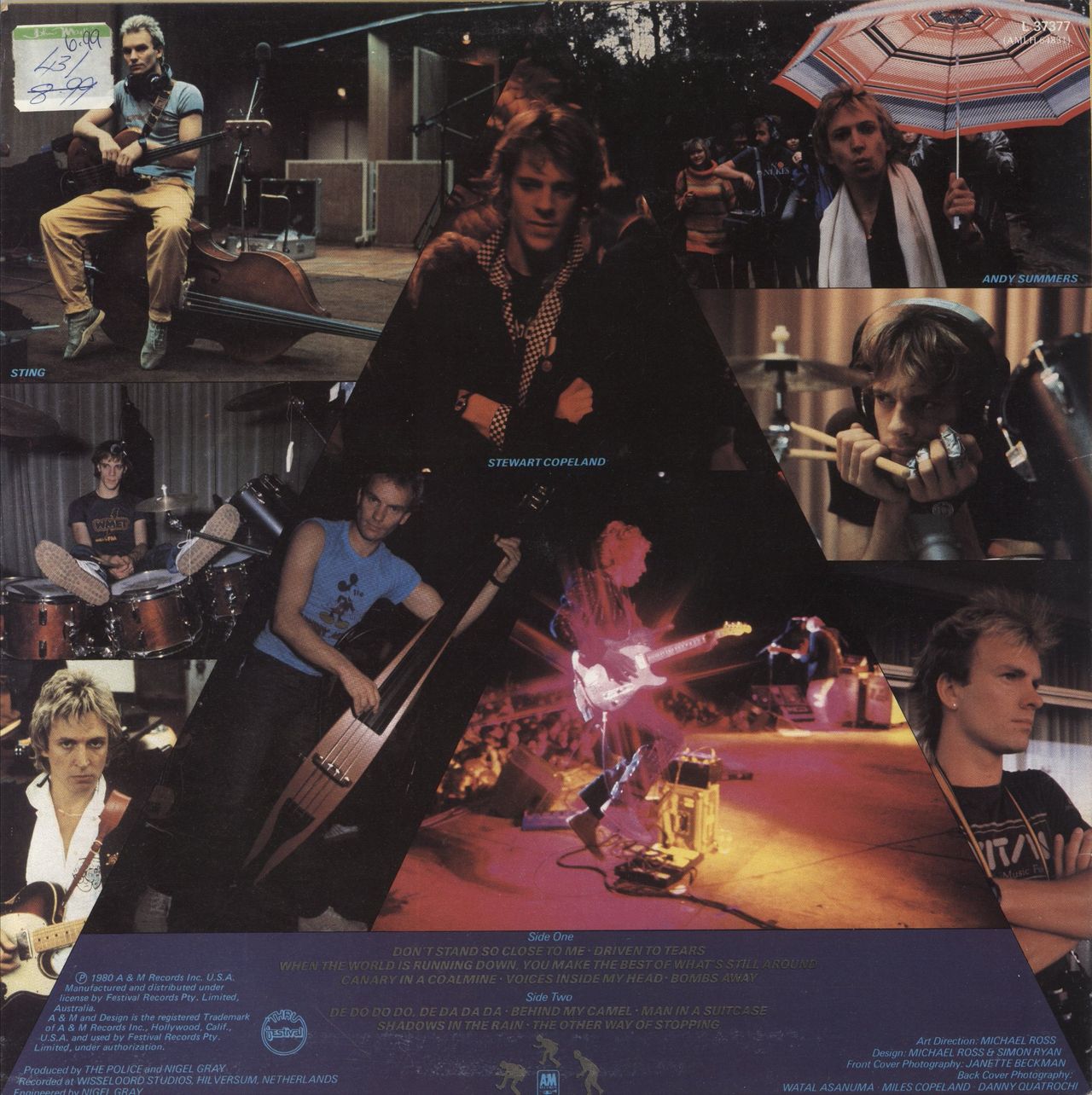 The Police Zenyatta Mondatta Australian Vinyl LP