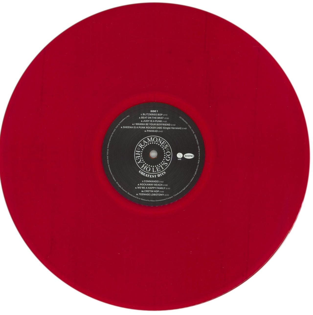 The Ramones Greatest Hits - Red Translucent Vinyl UK Vinyl LP