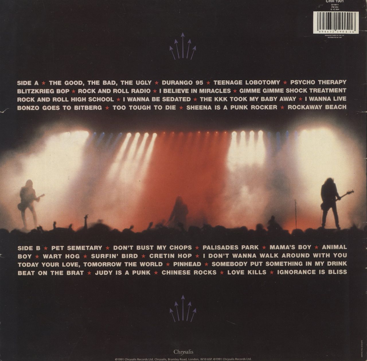 The Ramones Loco Live UK Vinyl LP