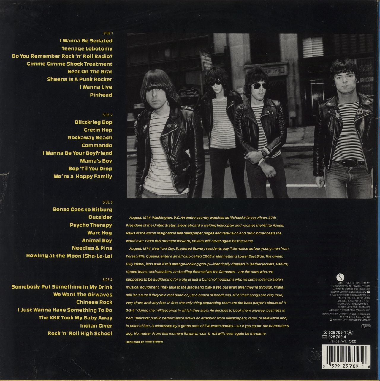 The Ramones Ramones Mania - VG German 2-LP vinyl set