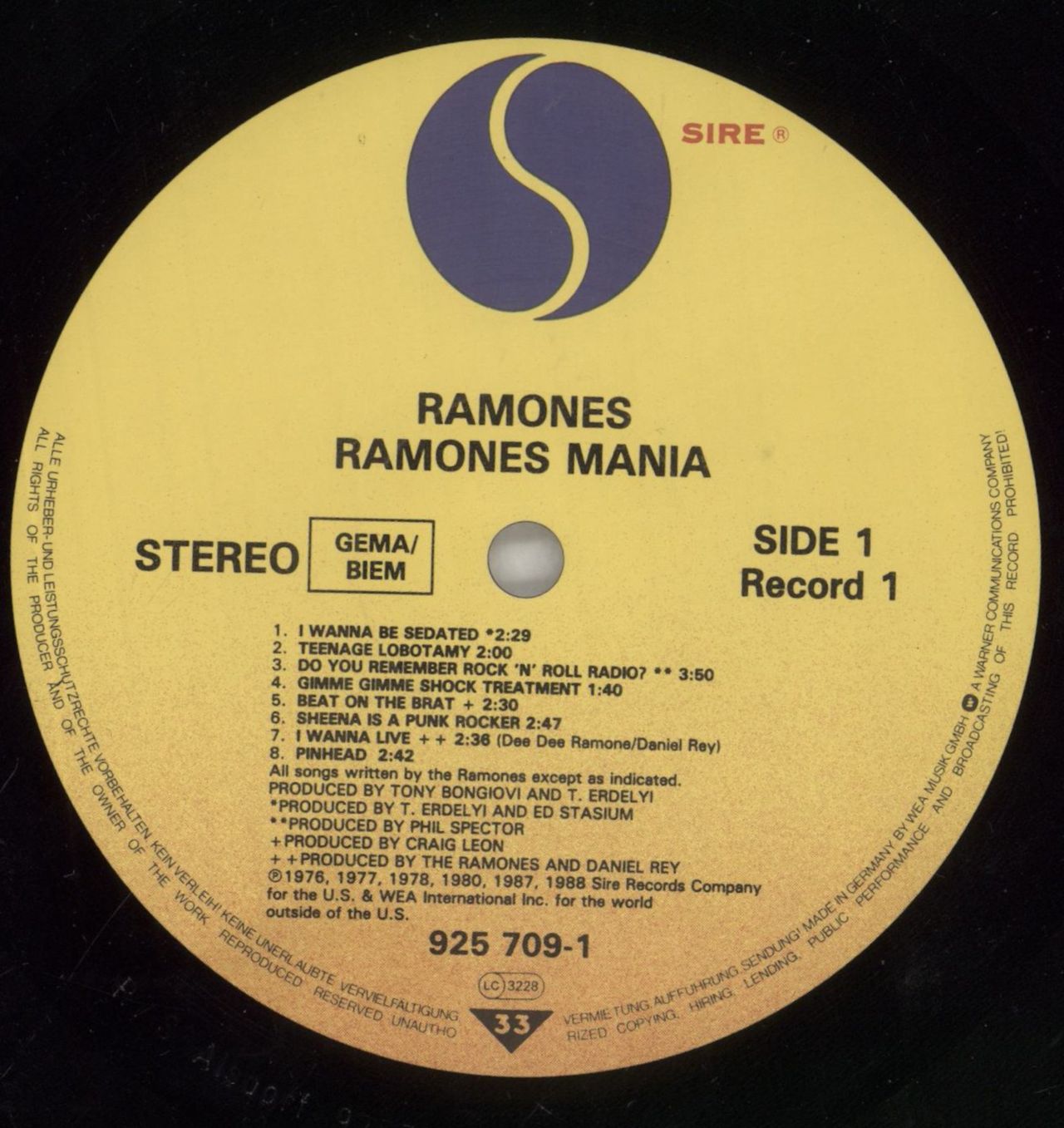 The Ramones Ramones Mania - VG German 2-LP vinyl set