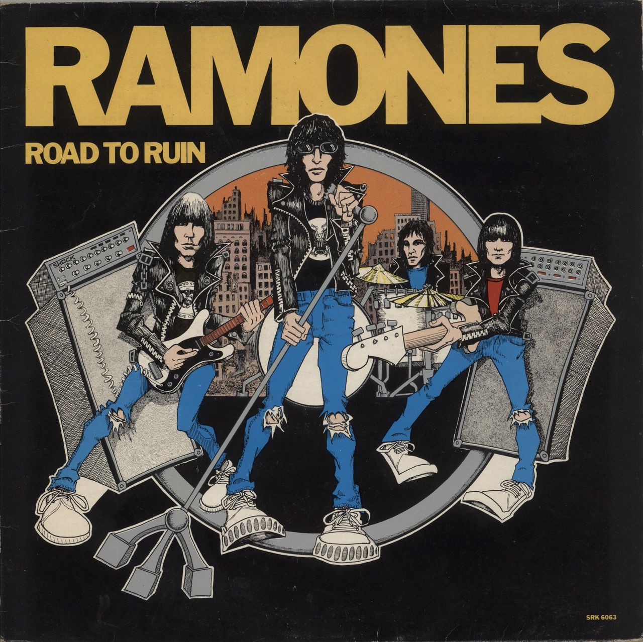 The Ramones Road To Ruin - Yellow Vinyl - VG UK Vinyl LP