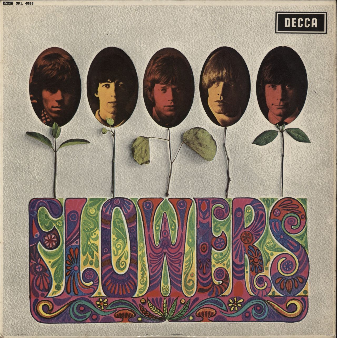 The Rolling Stones Flowers - Export - 1st - Unboxed UK Vinyl LP