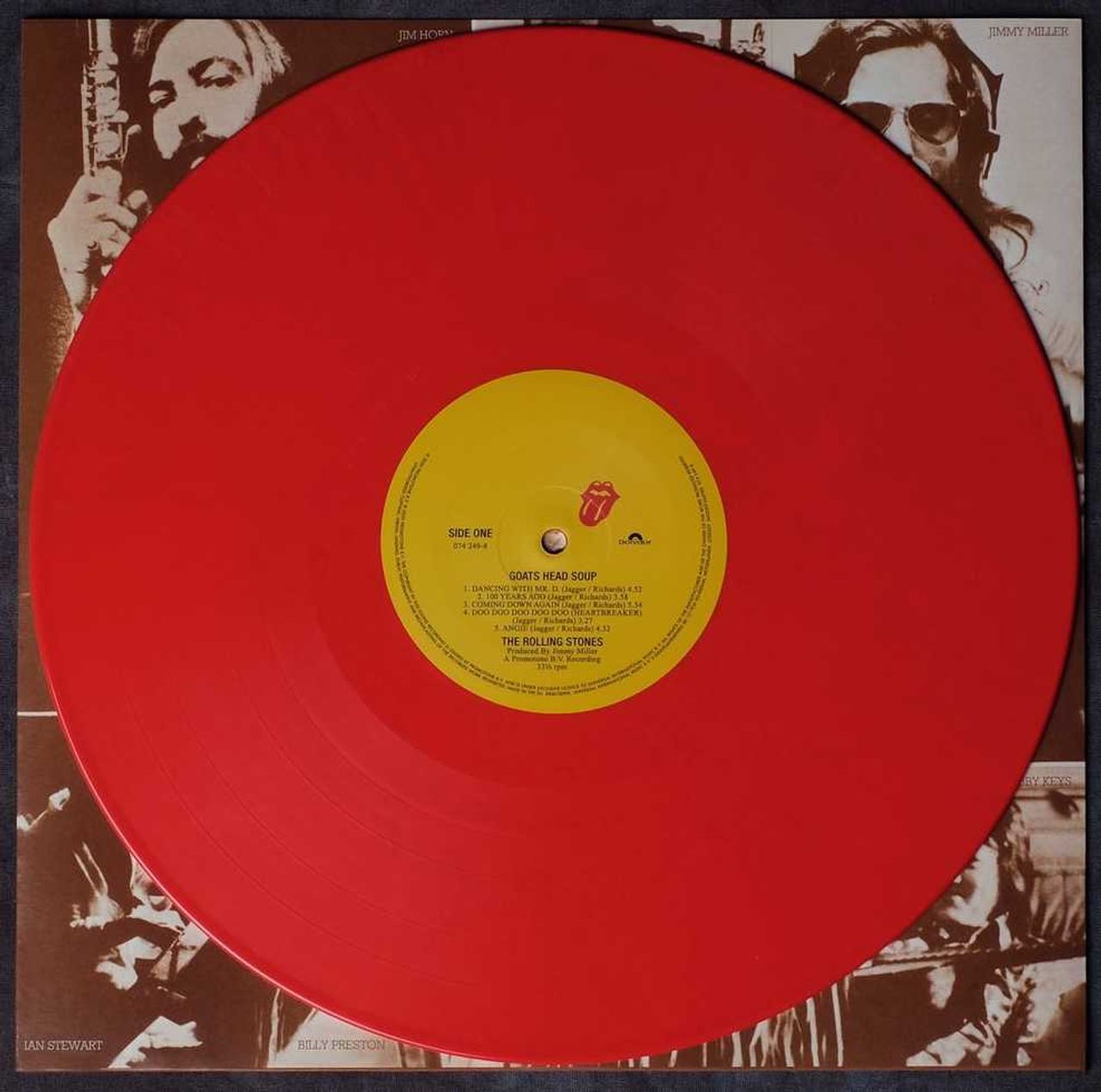 The Rolling Stones Goats Head Soup - RS No.9 Carnaby - Red Vinyl UK Vinyl LP