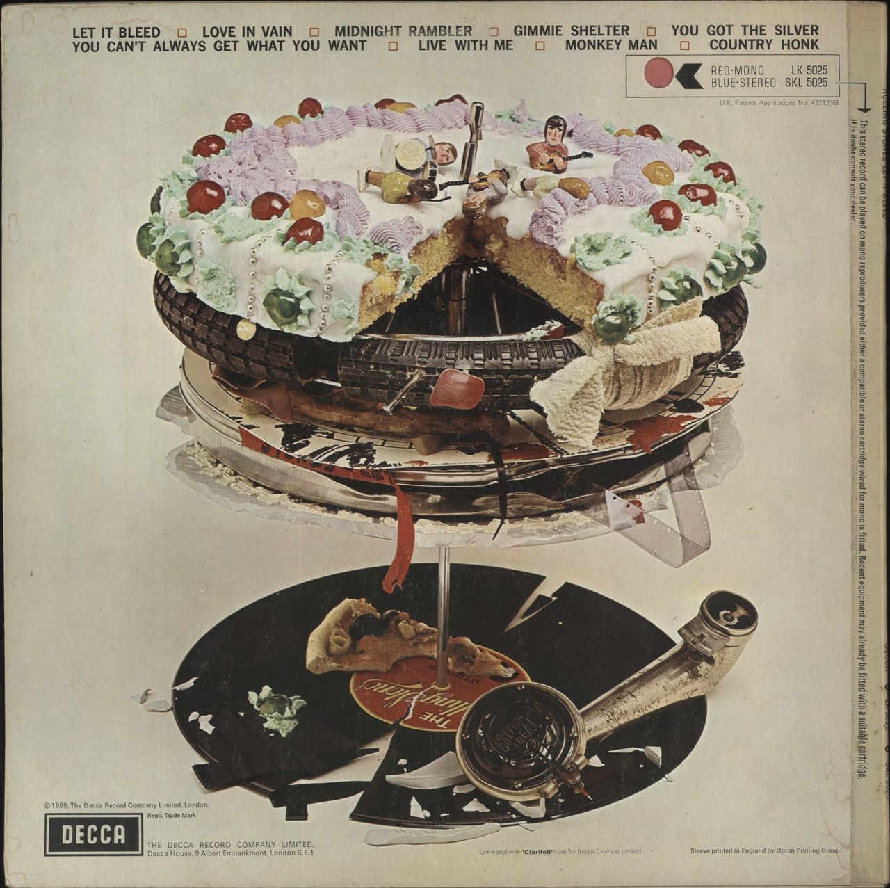 The Rolling Stones Let It Bleed - 1st - 3rd Label Design UK Vinyl LP