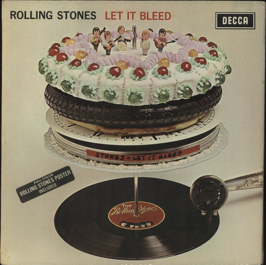 The Rolling Stones Let It Bleed - 1st - 3rd Label Design UK Vinyl LP